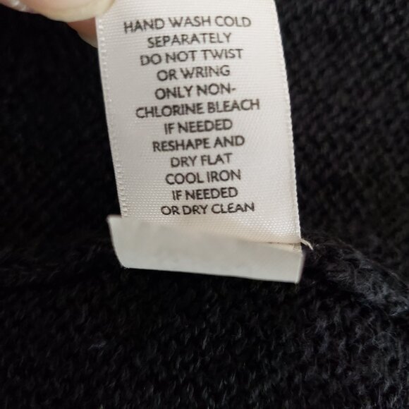 J.Jill Black Linen Blend Open Front Cardigan Size L - Picture 9 of 11